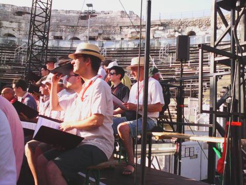 Tormey Woods during Ennio Morricone rehearsal